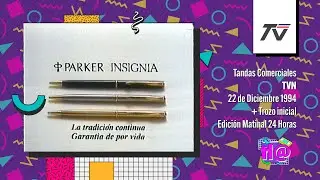 Tanda Comercial TVN (22 de Diciembre 1994) + Trozo inicial Ed. Matinal 24 Horas