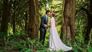 Sarah & Evan | Intimate Waterfall Elopement near Mount Baker in Washington State