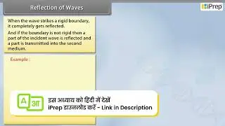 Reflection of Waves | Waves | Physics | Class 11th | iPrep