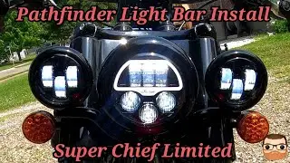 Indian Chief Pathfinder Light Bar Install (22+) #superchieflimited