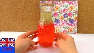 DIY Anti-Stress Bottle with Lava Effect &ndash; Orbeez Pearls and Glitter