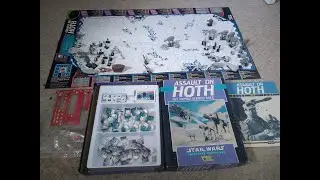Star Wars Assault on Hoth Board Game with micromachine figures - WEG 1988