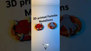 3D print your own Fortnite C6 S1 medallions #3dprinting #3dprint #fortnite #hunters #3dprinter