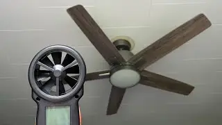 Ceiling Fan Testing with Anemometer
