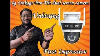 true view 4g dual screens linkage pan tilt camera #4gcamera #viral #cccamera #cccameravideos #dhone