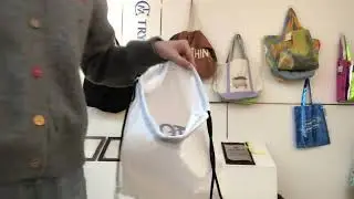 Drawstring Polyester backpack bag