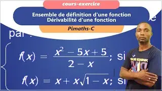 Fonction définie par intervalles : Ensemble de définition , dérivabilité en un point