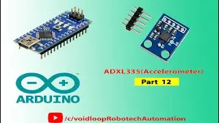 12 ADXL335 (Accelerometer) with Arduino