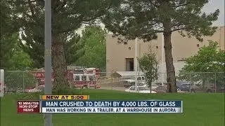 2 tons of glass crush worker