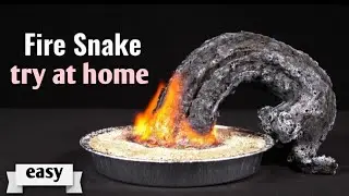 ll Fire snake you have try at home ll esy science experiments 😱🚀