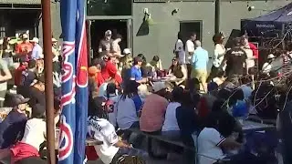Braves fans gather for Opening Day block party in Summerhill
