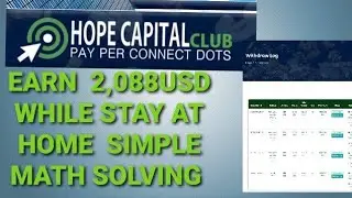 FULL VIDEO TUTORIAL EXPLANATION @HOPE CAPITAL CLUB