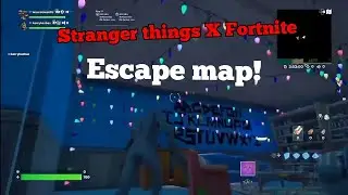 Stranger things escape map in Fortnite! #fortnite #strangerthings #escape