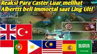 Reaksi Caster Luar Melihat Alberttt beli Immortal saat Ling Ulti