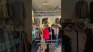 Vintage Burberry Store