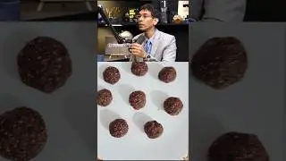 Exam stress chocolate laddu with omega 3 quality😋#food #superfood #rajshamani #omega3 #ryanfernando
