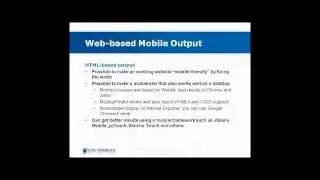 Going Mobile: Delivering Your Content on Mobile Devices (Part 3)