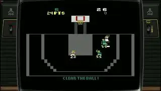 Double Dunk (Atari 2600) Gameplay | Classic 2-on-2 Basketball Action (1989)