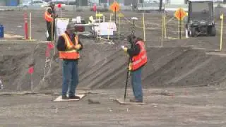 Ground-penetrating radar scanning for waste retrieval