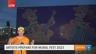 Honolulu artist making art in Corpus Christi for Mural Fest