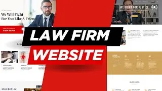 Law Firm Website Design | How to Create a Law Firm( Lawyer) Website without Coding