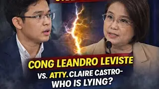 CYBER LIBEL: CONG LEANDRO LEVISTE VS. ATTY. CLAIRE CASTRO- WHO IS LYING?