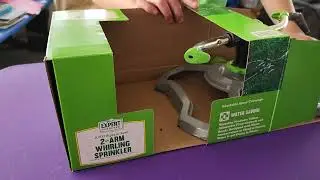 adjusting Walmart Expert Gardener 2000 sqft 2-arm whirling Sprinkler