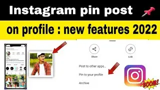 Instagram latest update 2022 || pin  profile to your post| #ankitttrajput #instagram