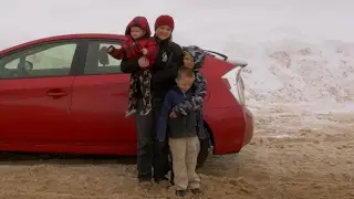 Autism Family: Playing in the Snow (4k)