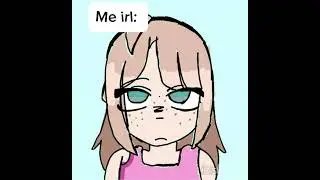 Me irl vs online !! #roblox #animation #gacha #edit #osc