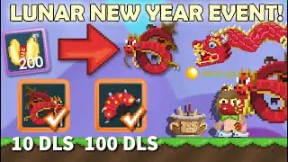 DRACONIC CLAW + LUNAR NEW YEAR INFO!! (ALL NEW ITEMS) OMG!! | Growtopia