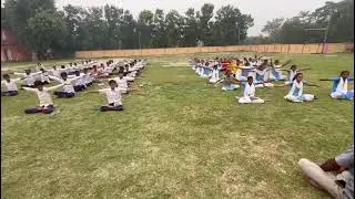 Yoga Class in School #bihar #school 