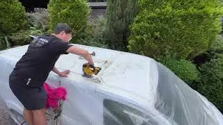 Ford Transit Custom Pop Top Install  - 1. Roof Off!