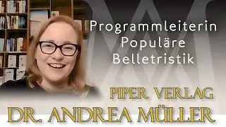 Dr. Andrea M&uuml;ller - Programmleiterin Popul&auml;re Belletristik im Piper Verlag