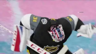 NHL 18 threes mascot battle