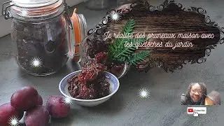 Je réalise des pruneaux maison avec  les quetsches du jardin