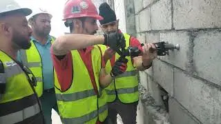 Pull -Out test of anchor bolt with different Concrete/Blocks