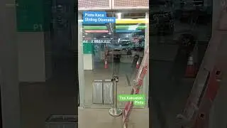 Pintu sliding kaca otomatis, tes kuat tutup.