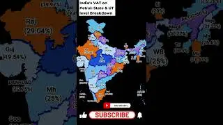 VAT on Fuel: How Much Are You Paying? #India  #FuelPrices #VAT #StateTaxes #Economy #map #facts