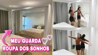 CHEGOU O GUARDA ROUPA DOS MEUS SONHOS 🥰 MÓVEIS NOVOS PRO QUARTO