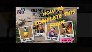 Free Fire New Event Share Post. How to unlock Full details #freefire_event