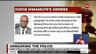 The High Court bars police officers from masking up during protests