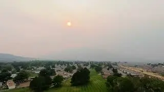 Smokey Flight, Smoke from the  Lee and Elk fire in Colorado