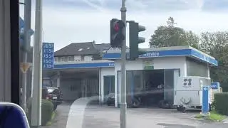 Mit der 104 über den Kahlenbergast zum Hauptfriedhof in Mülheim fahren