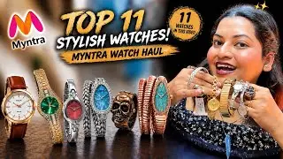 Myntra Watch Haul ⌚ | 11 Classy & Aesthetic Watches ₹419–₹3300 | Titan, Sonata, FC,timex