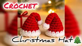 Crochet Christmas Hat/ Crochet step by step #crochet #trending #christmas #youtube