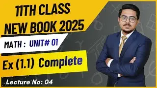 1st Year Class Math New Book 2025 | 11th Math | Unit 1 | Exercise 1.1 | Question 1,2,3,4,5,6,7,8,9 |