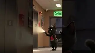 Fire Drill Safety! 🔥 | Pixar Cats Safety Lesson #relax #woodlandambience #rain