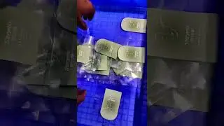 Transparent bag labeling machine