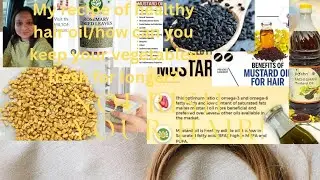 “My Weekly Night Hair Care Routine | Healthy Hair Oil Recipe & Fresh Vegetable Storage Tips”